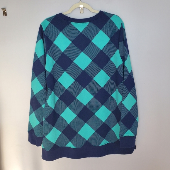 Lands' End Serious Sweats Crewneck Sweatshirt Tunic Plus Size Large/Tall - Picture 6 of 15